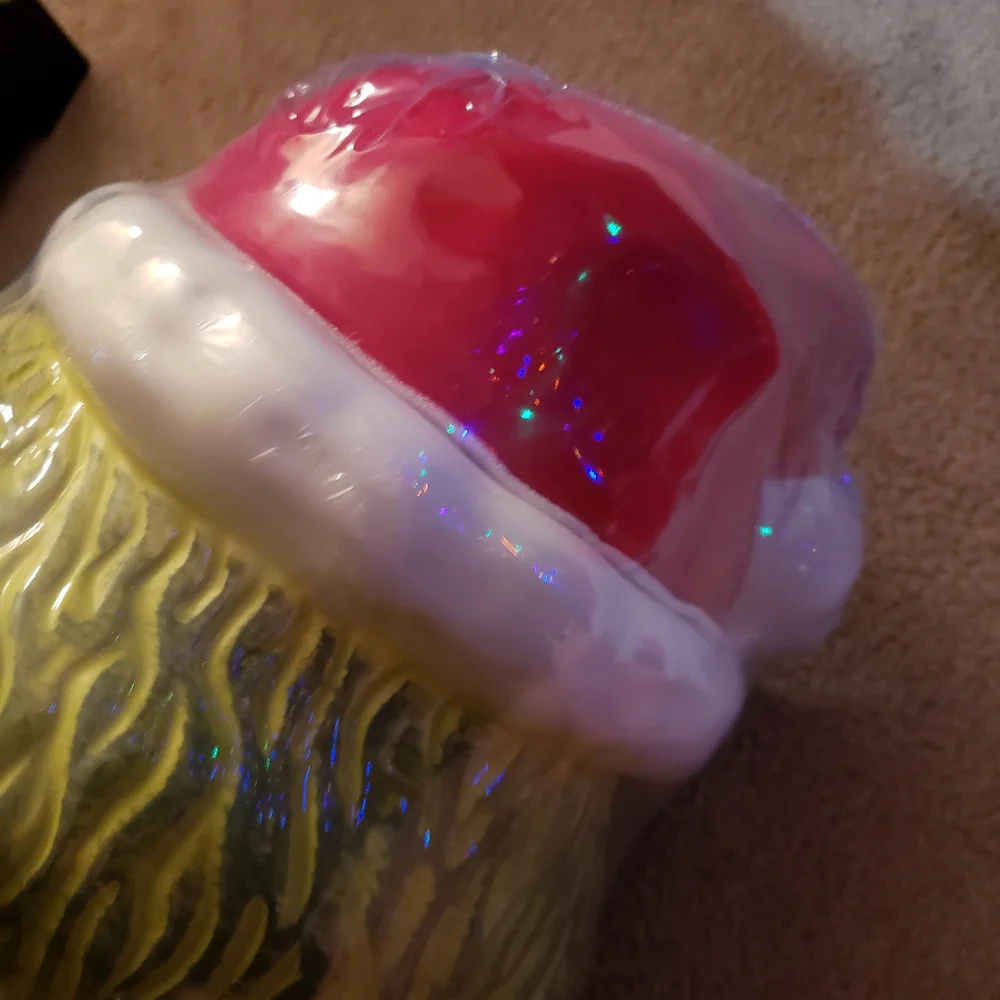 Grinch Cookie Jar Canister New